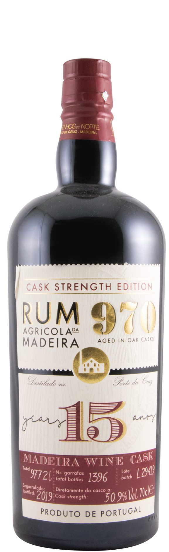 Rum Agrícola da Madeira 970 Cask Strenght 15 anos 50.9%