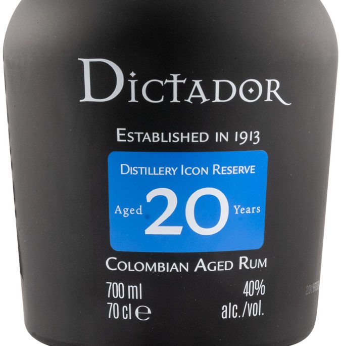 Rum Dictador Blanco 20 years