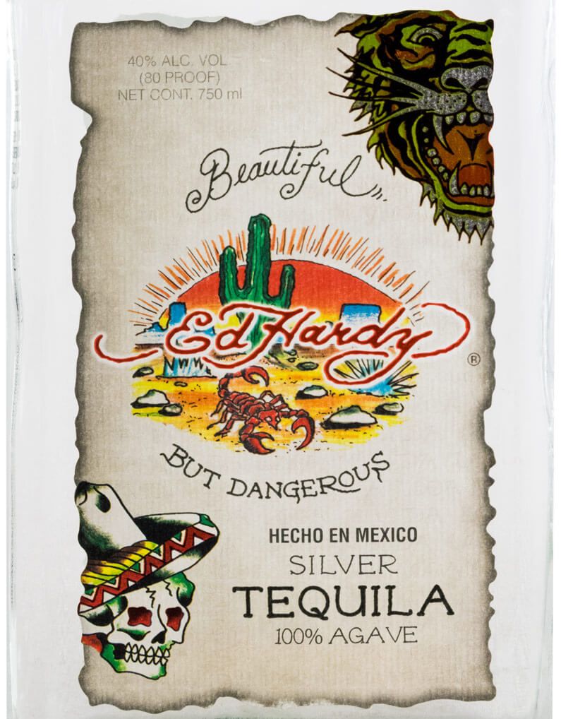 Tequila Ed Hardy Silver 100 Agave