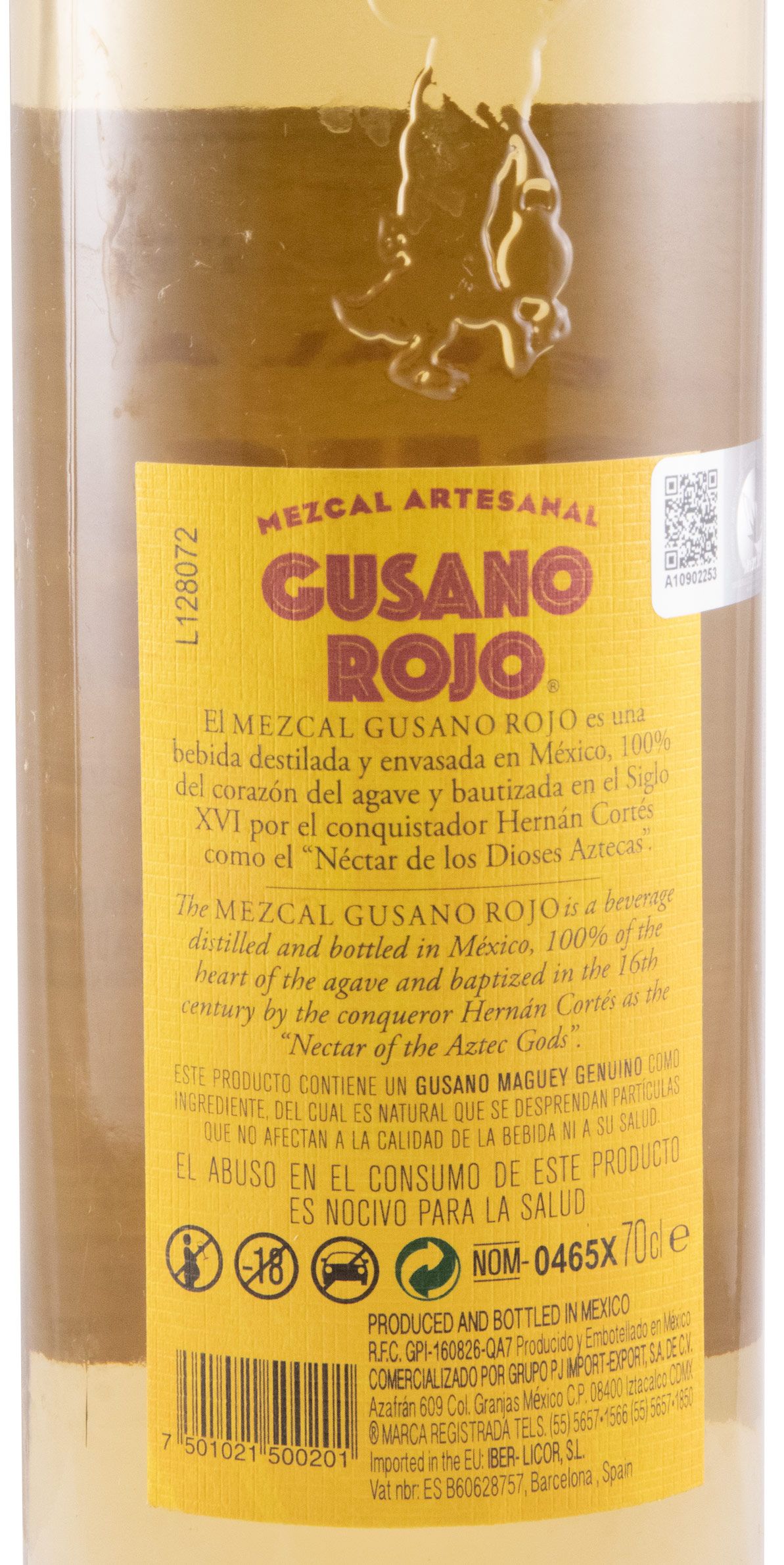 その他 Gusano Rojo Mezcal 750ml Gusano_Rojo_Artesanal_Mezcal_1