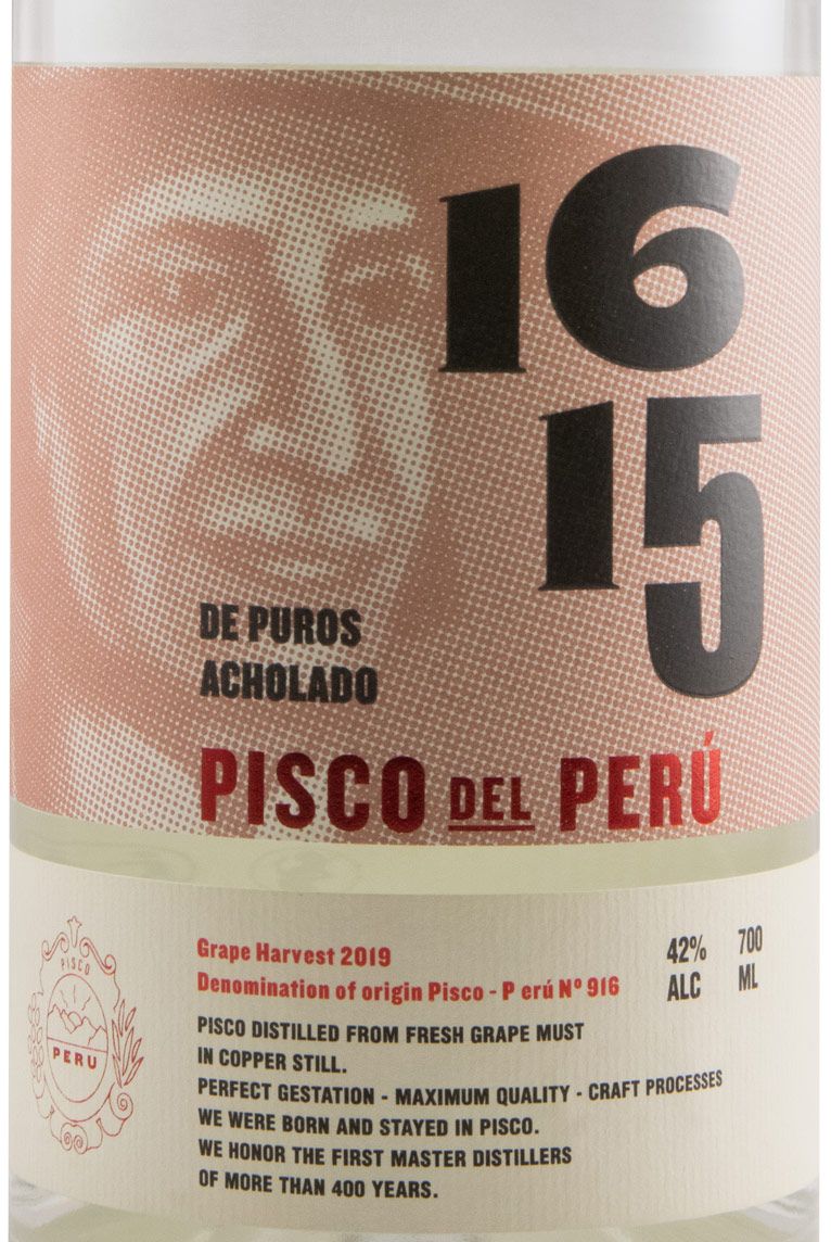 Aguardente Pisco 1615 Puro Acholado