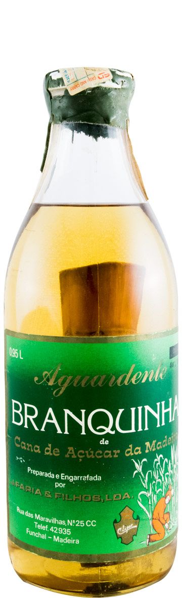 Aguardente de Cana-de-Açúcar da Madeira Branquinha 95cl