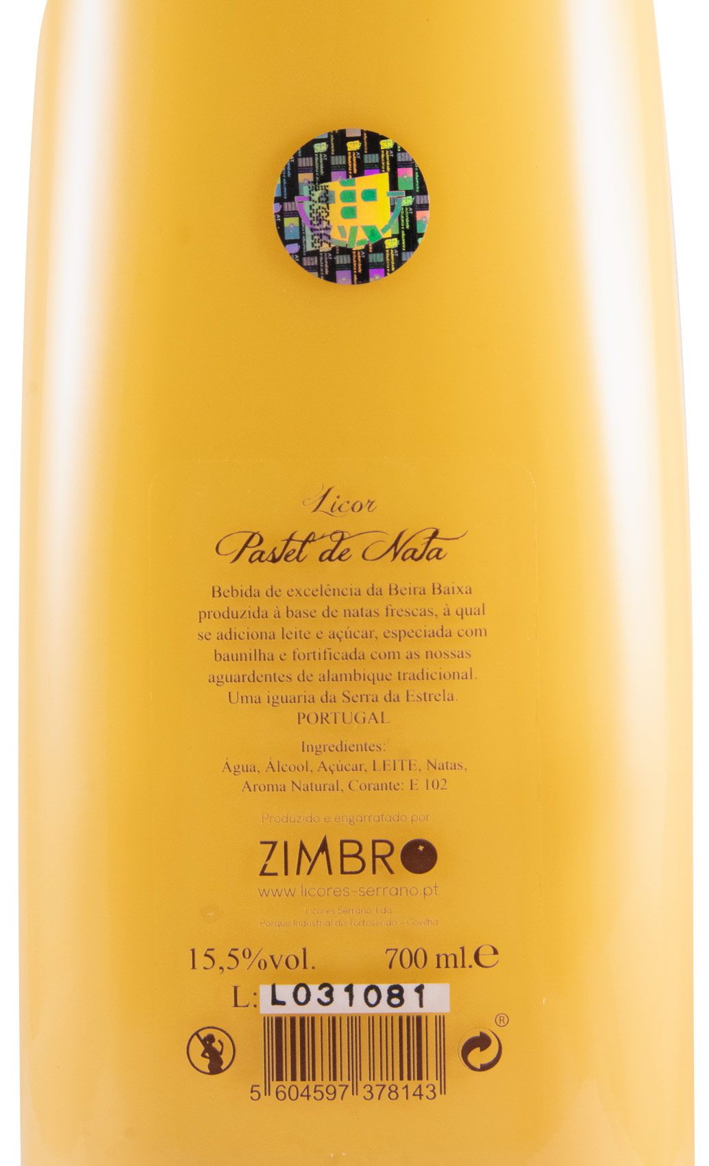 Licor de Pastel de Nata Serra da Estrela