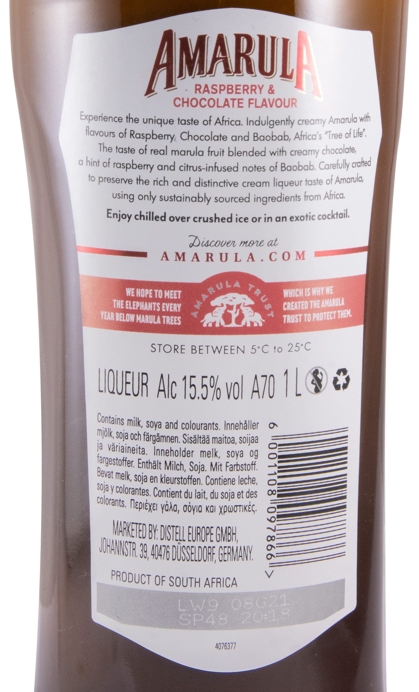 Amarula Raspberry & Chocolate 1L