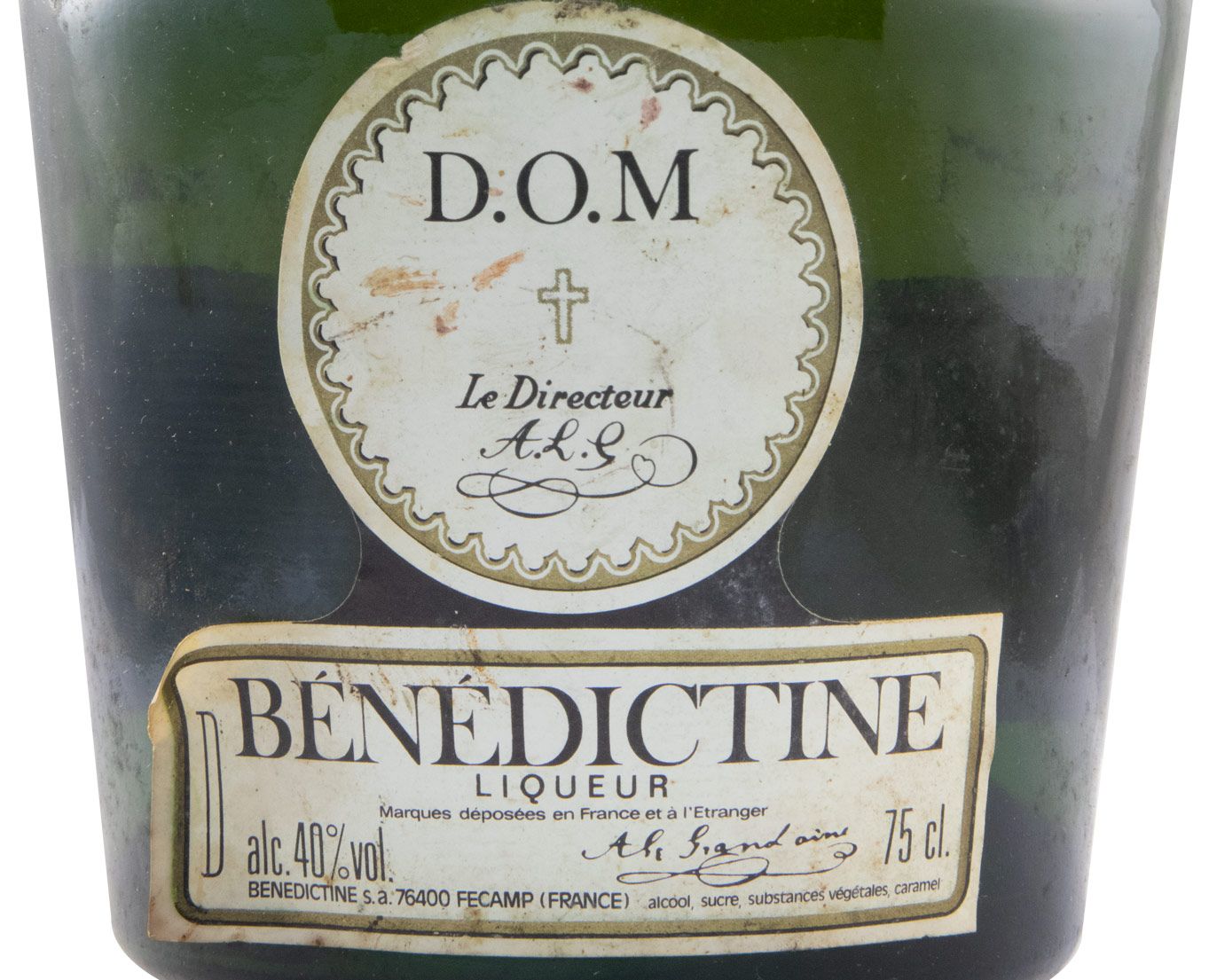 Licor Benedictine (rótulo antigo)