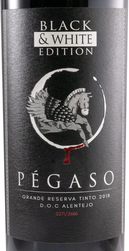 2018 Pégaso Grande Reserva Black & White Edition red