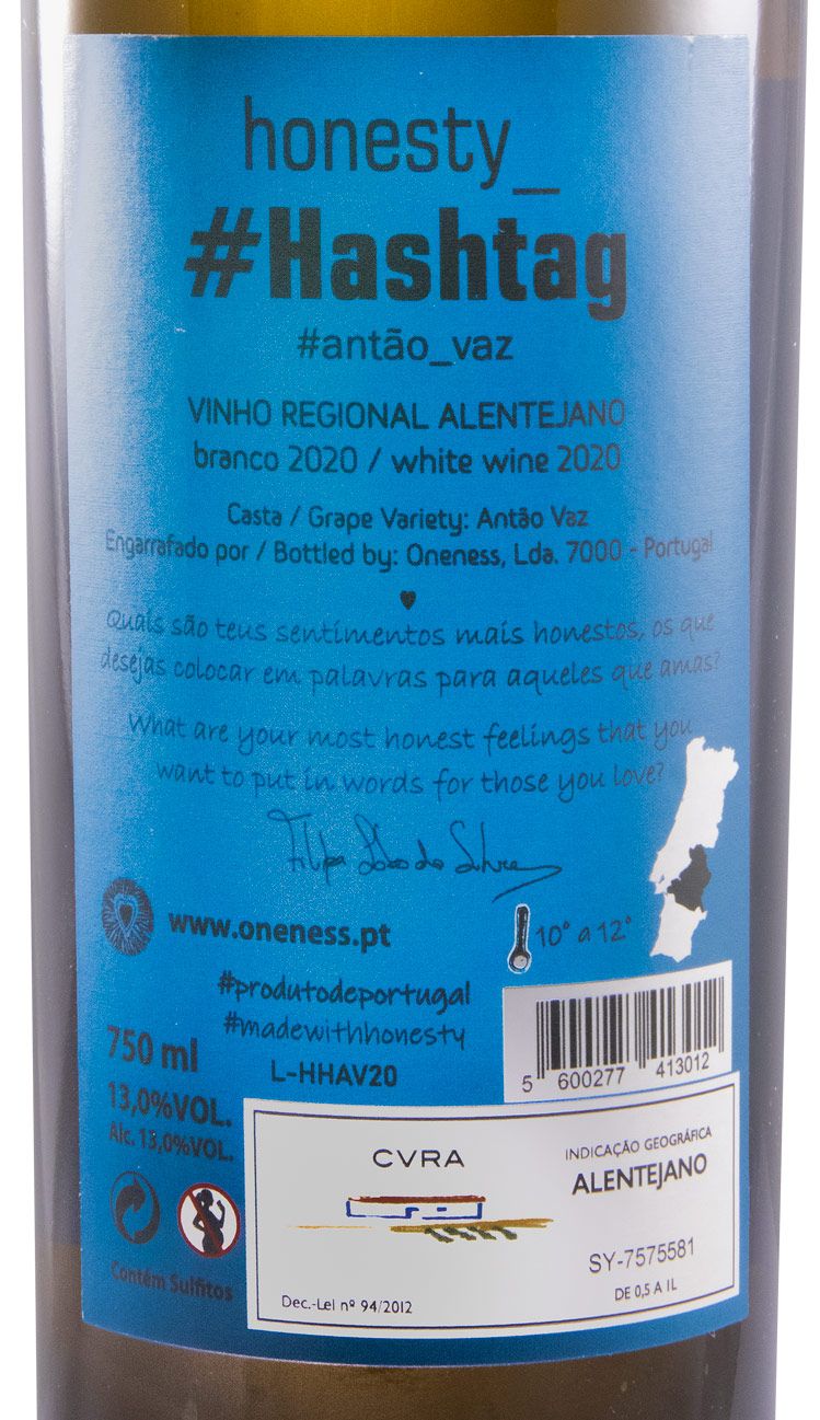 2020 Honesty Hashtag Antão Vaz branco