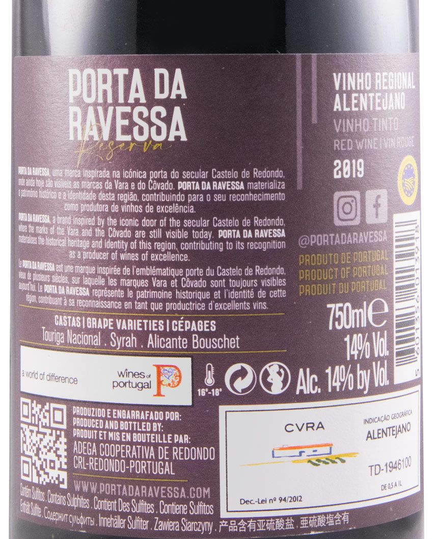 2019 Porta da Ravessa Reserva tinto