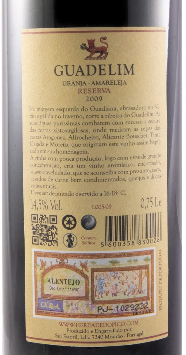 2009 Guadelim Reserva red