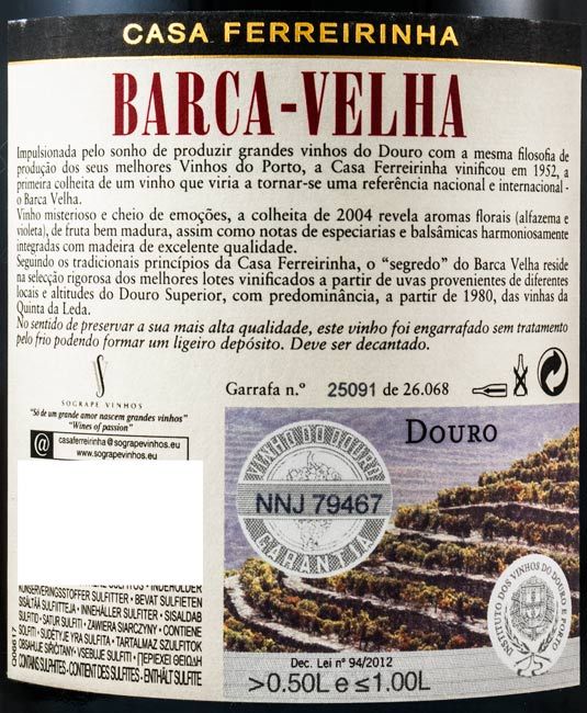 2004 Barca Velha tinto