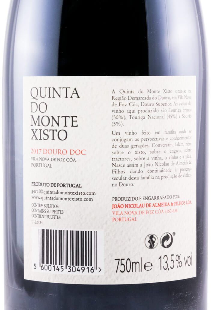 2017 Quinta do Monte Xisto tinto