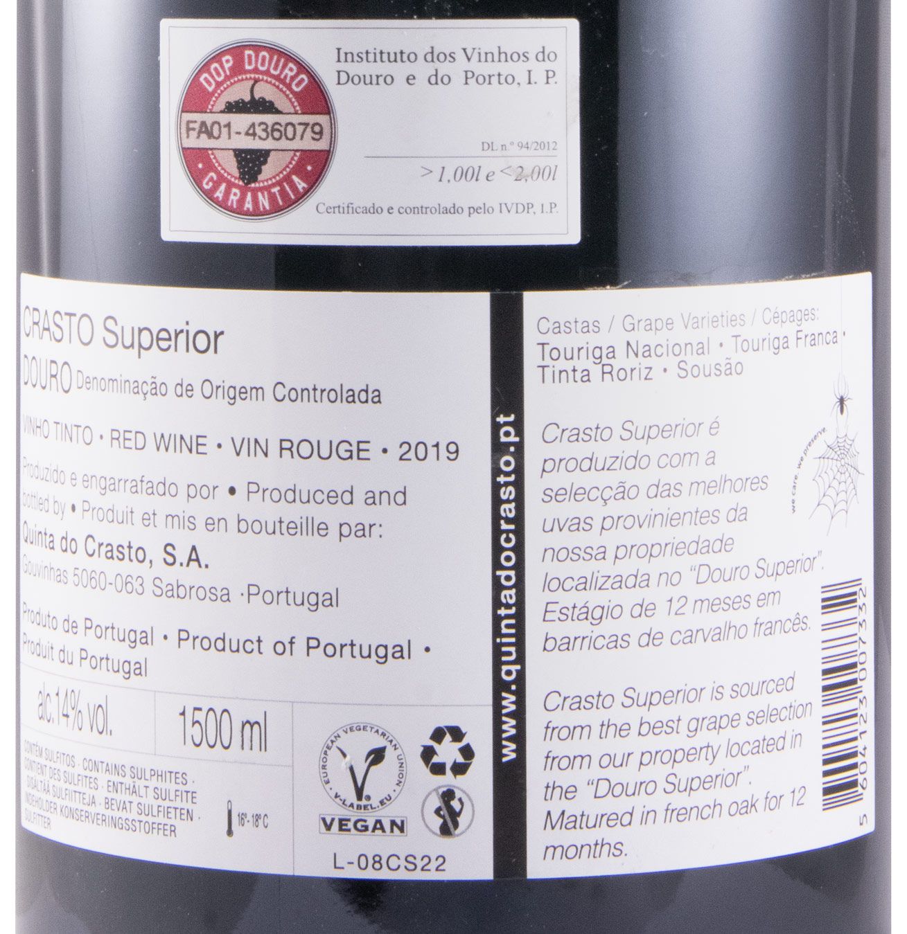 2019 Crasto Superior tinto 1,5L