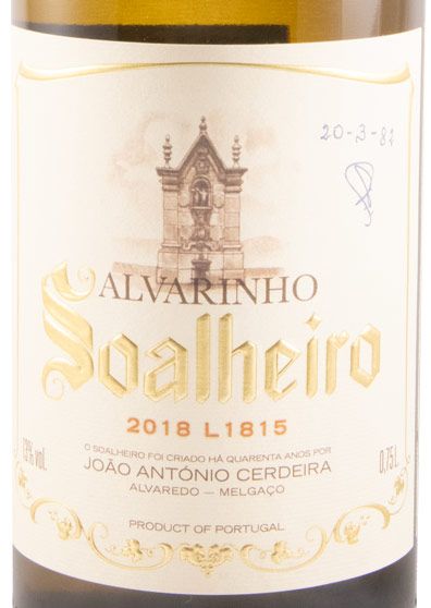 2018 Soalheiro Alvarinho L1815 white