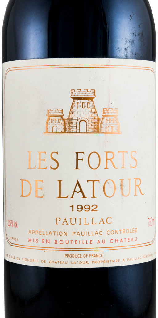 【PAUILLAC】 FORTS DE LATOUR1992年赤ワイン未開栓品 PAUILLAC】 FORTS DE LATOUR1992年赤ワイン未開栓品