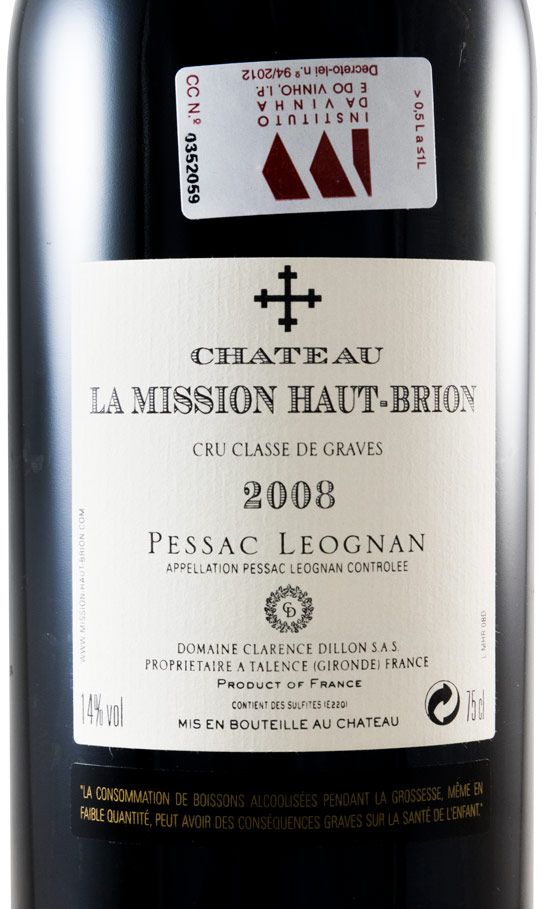 シャトーラミッションオーブリオン1996 Chateau La Mission Haut-Brion White 1996 / シャトー ラ ミッション