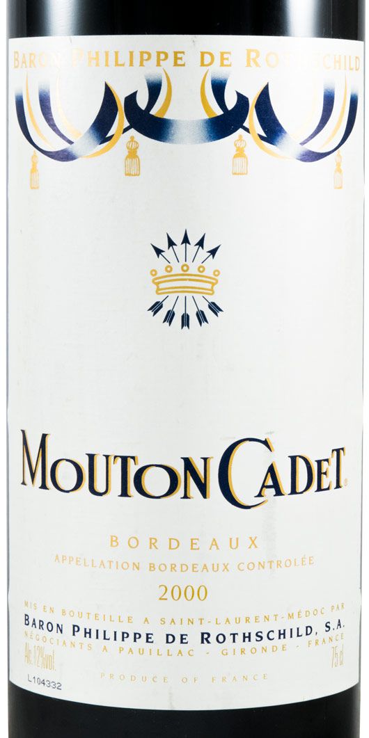 2000 Mouton Cadet Baron Philippe de Rothschild Pauillac red