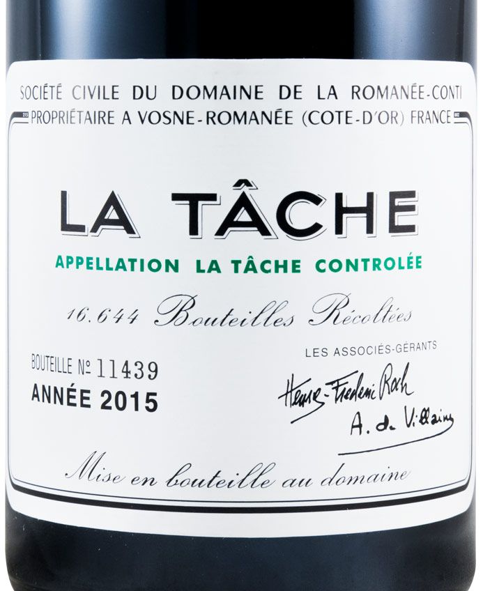2015 Domaine de la Romanée-Conti La Tâche red