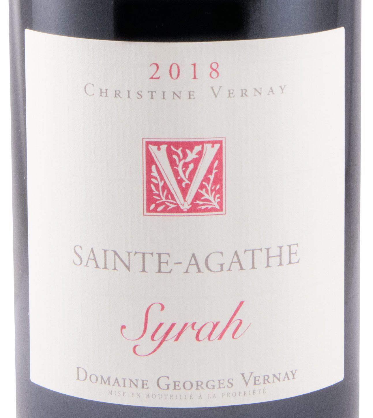 2018 Domaine Vernay SainteAgathe Syrah Condrieu tinto