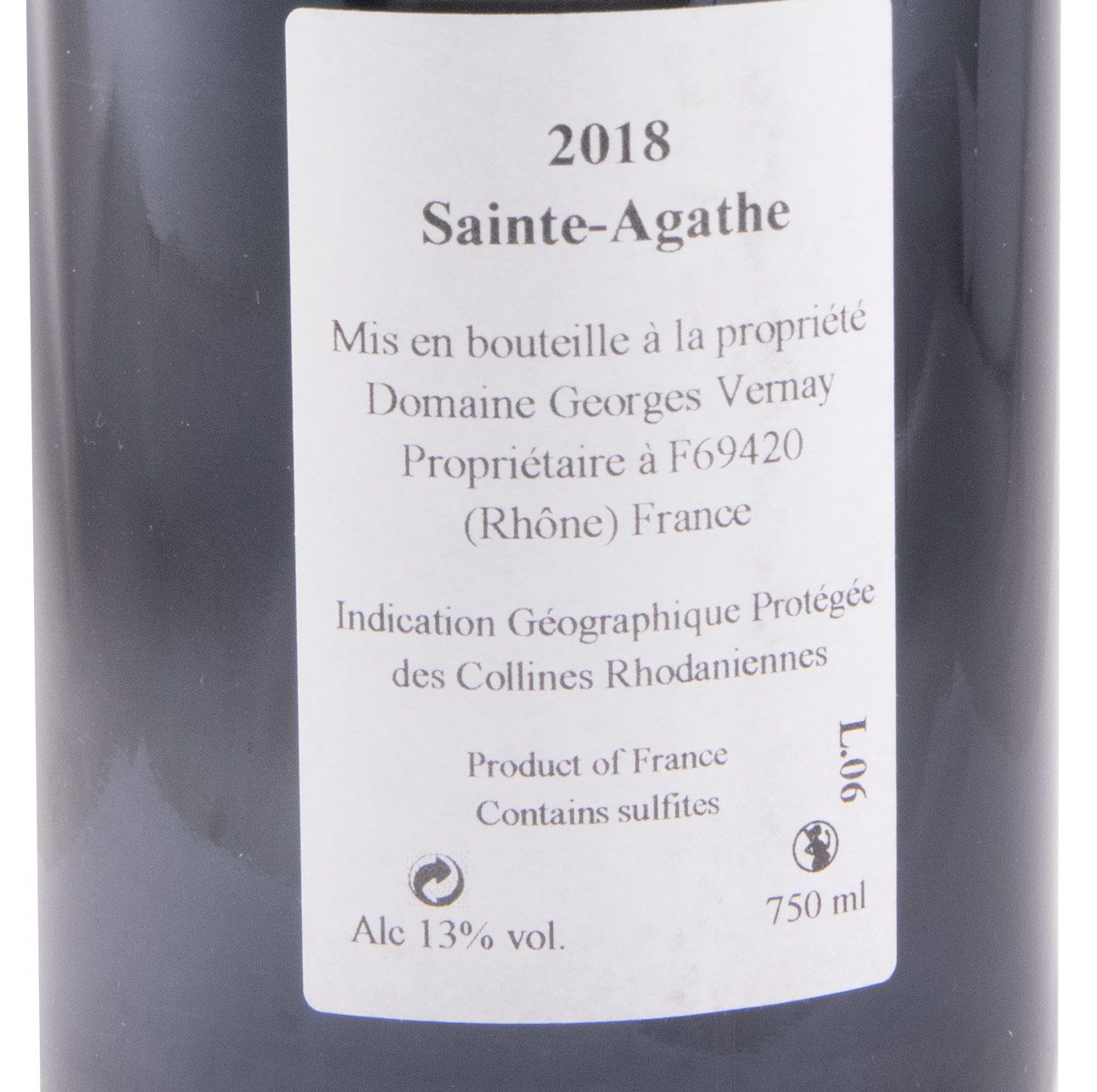 2018 Domaine Vernay SainteAgathe Syrah Condrieu tinto