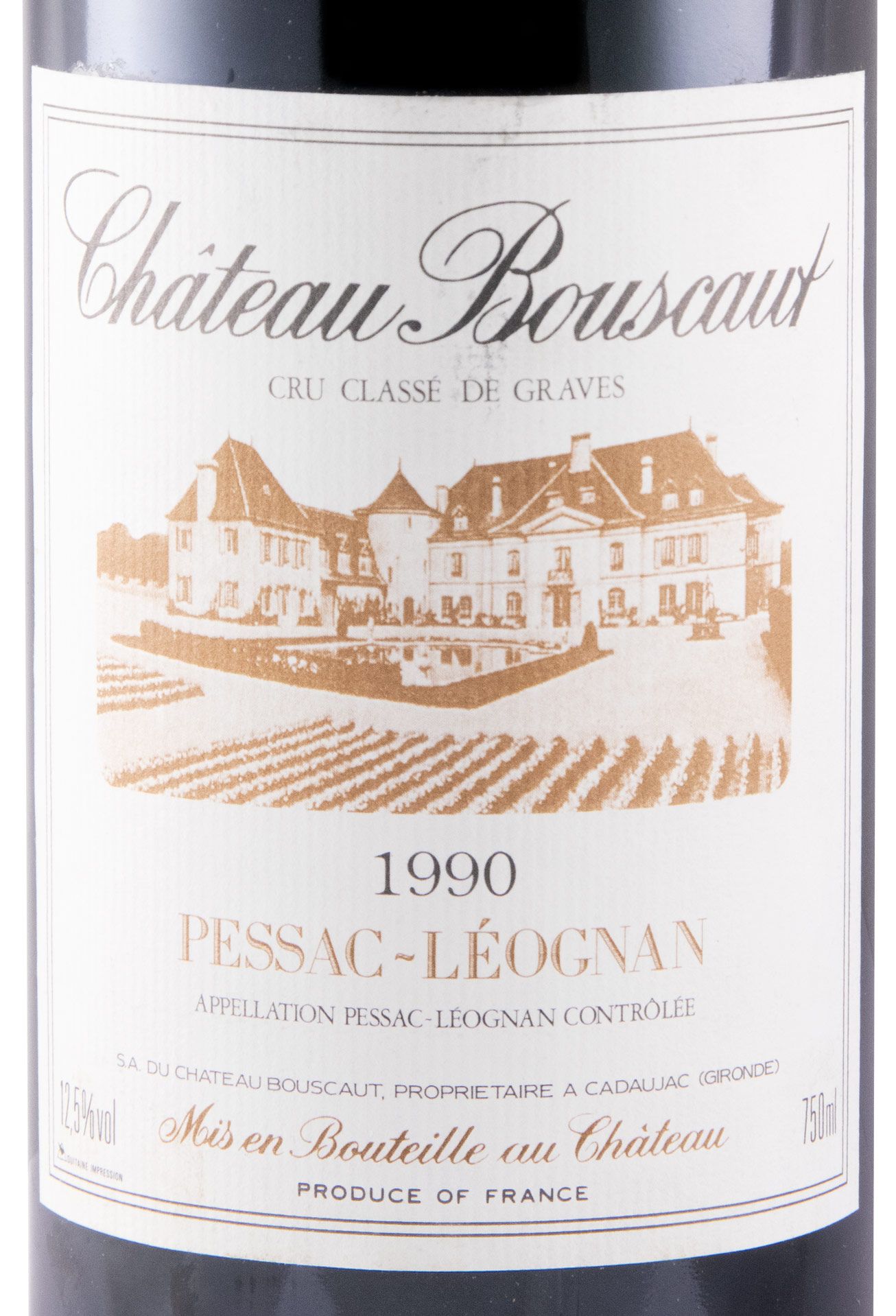 1990 Château Bouscaut Pessac-Léognan red