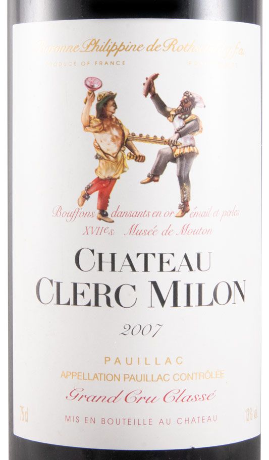 ワイン Chateau Clerc Milon 2007 2007 Château Clerc Milon Pauillac red