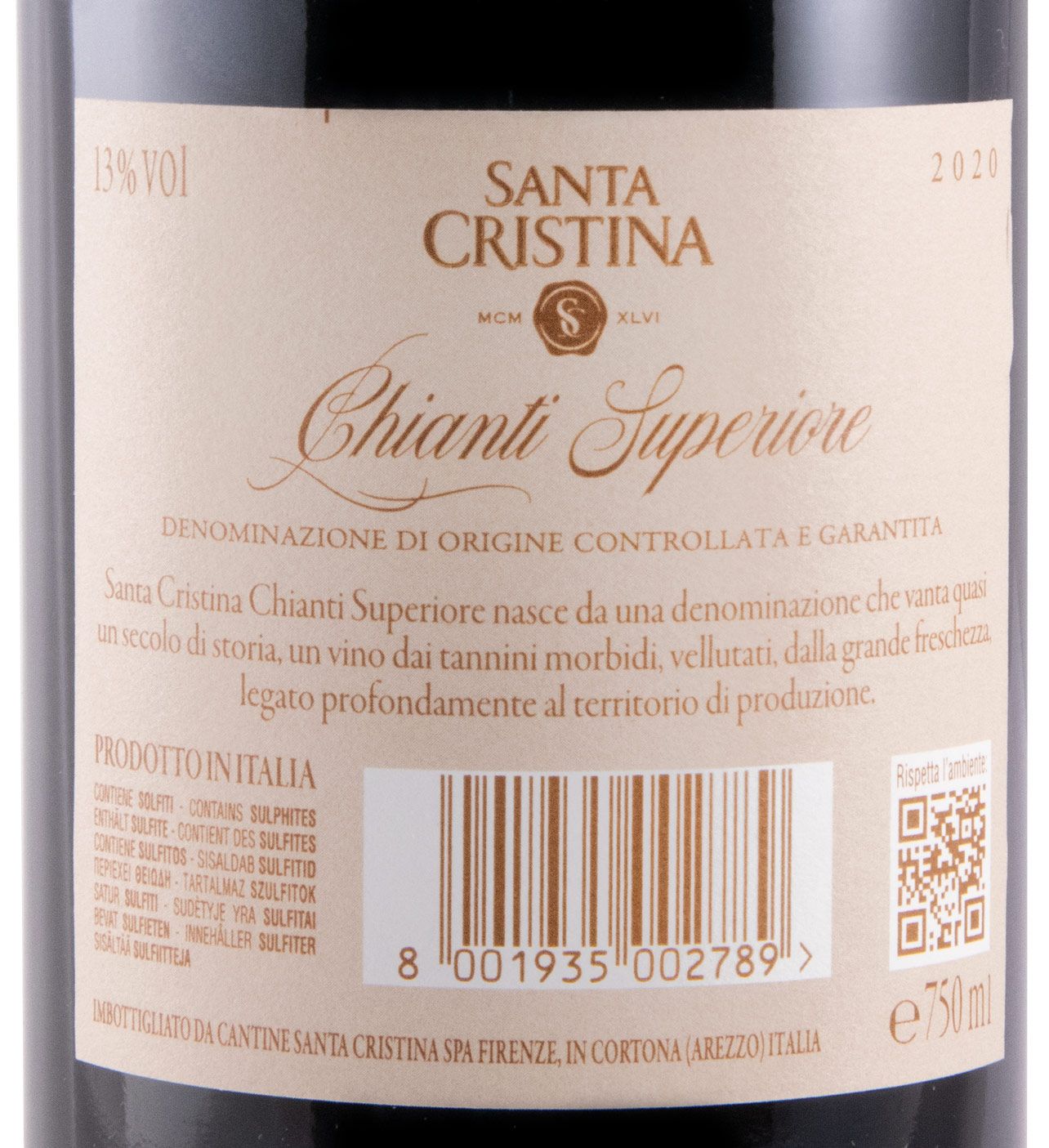 2020 Santa Cristina Chianti Superiore tinto 2020 Santa Cristina Chianti Superiore tinto