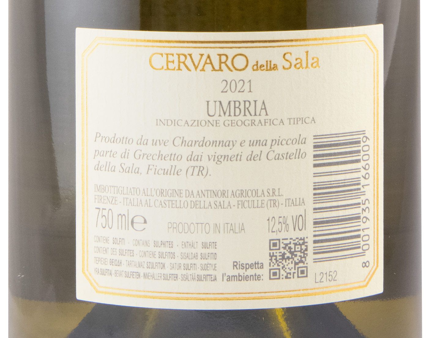 2021 Castello della Sala Cervaro della Sala branco