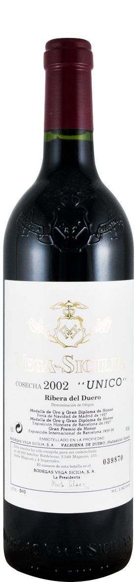 2002 Vega-Sicilia Unico Ribera del Duero tinto