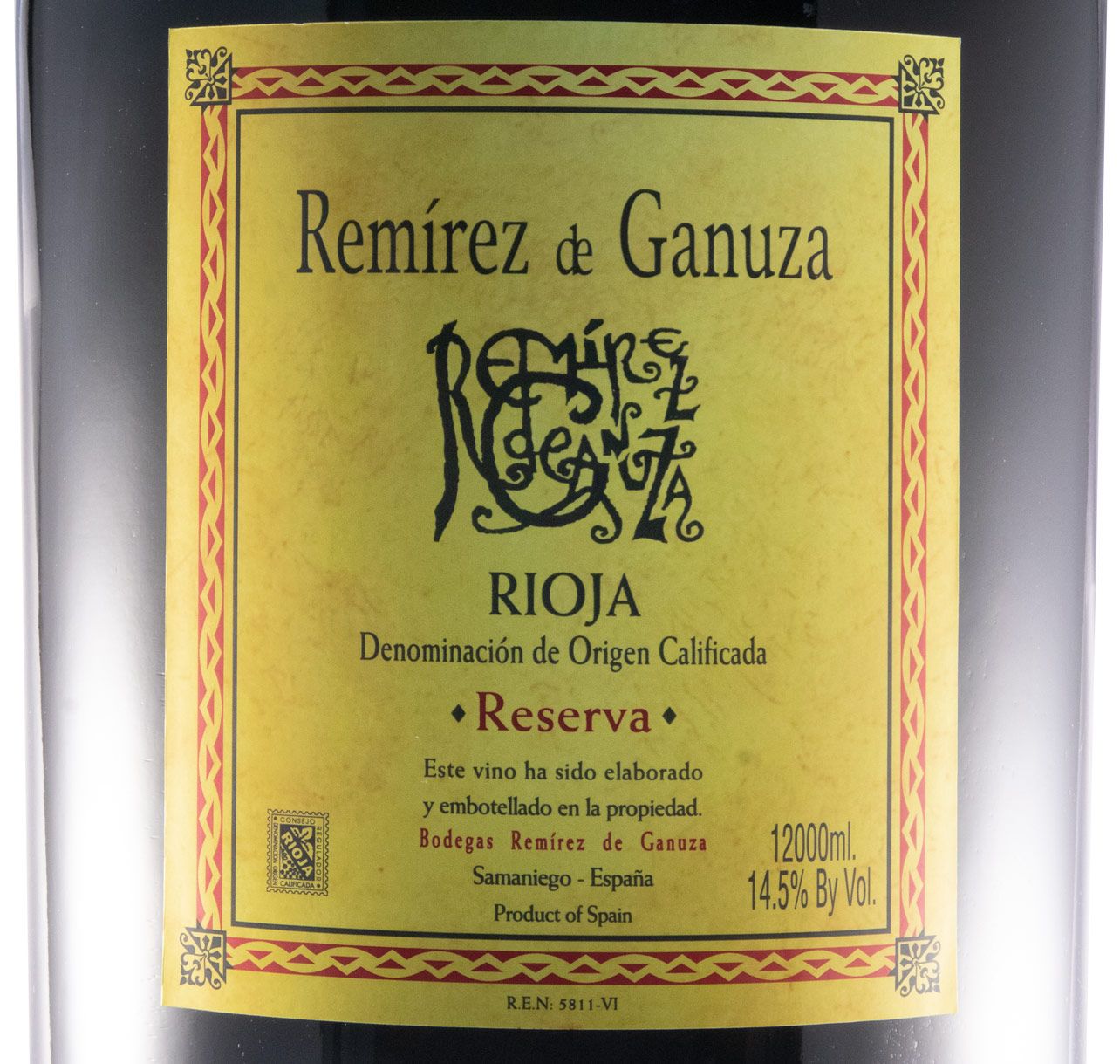 2012 Remírez de Ganuza Reserva Rioja red 12L