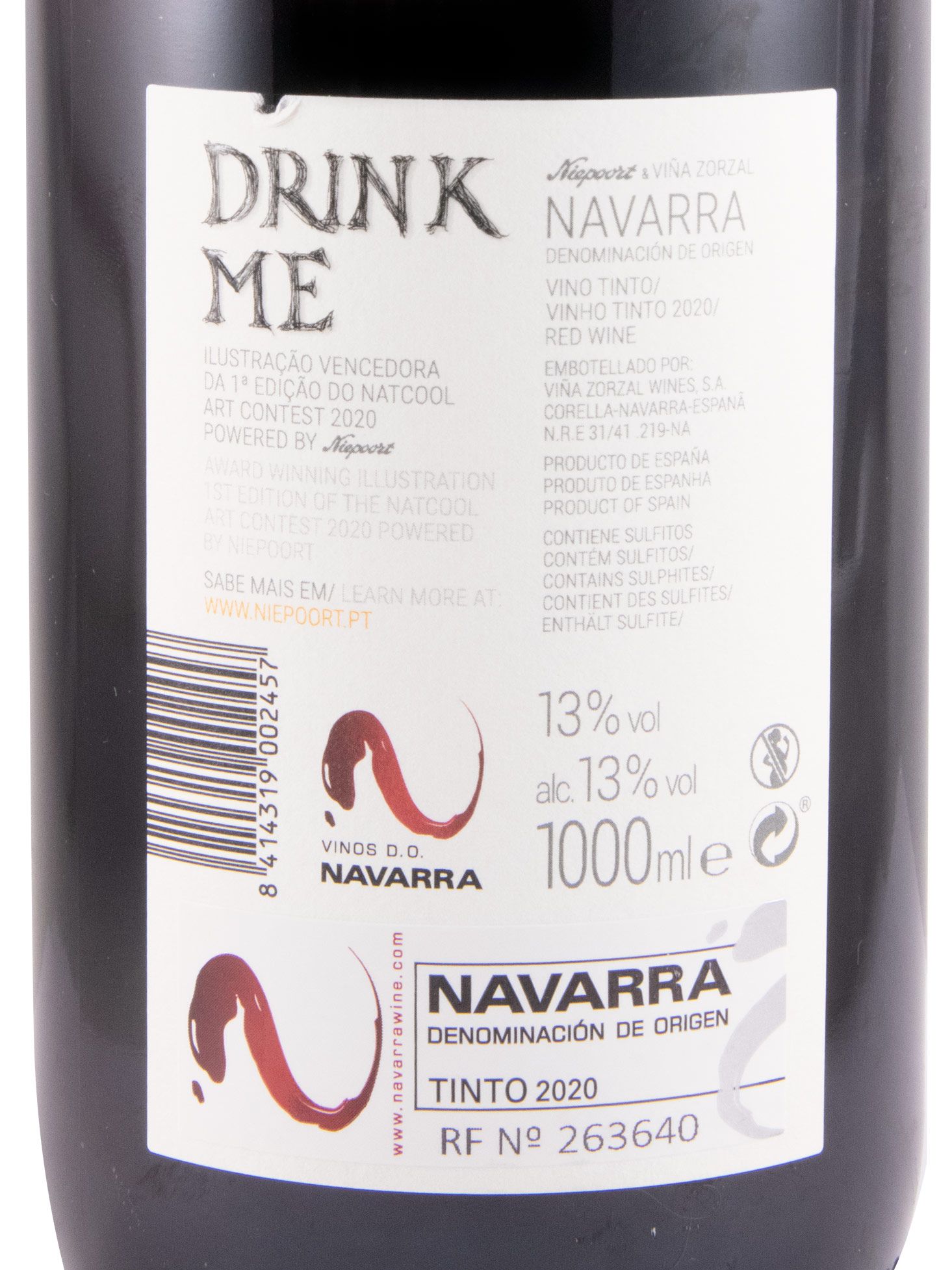 2020 Niepoort Drink Me Nat Cool Navarra tinto 1L