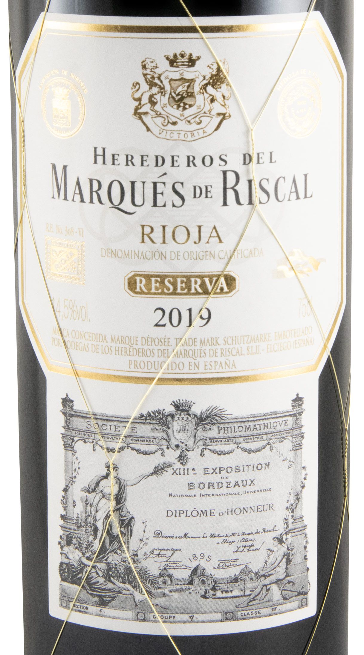 2019 Marqués de Riscal Reserva Rioja tinto