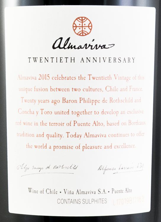 Almaviva 2015 赤ワイン 750ml 20周年記念 Almaviva 2015 赤ワイン 750ml 20周年記念 アルマヴィーヴァ2020