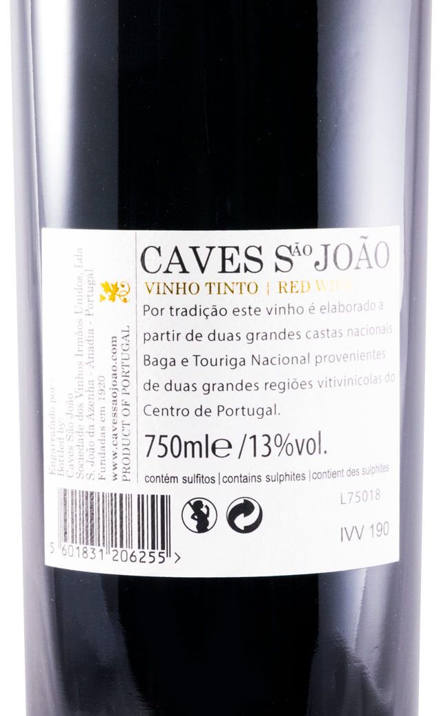 2015 Caves São João Baga + Touriga Nacional Reserva tinto