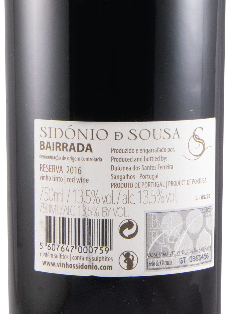 2016 Sidónio Sousa Reserva tinto