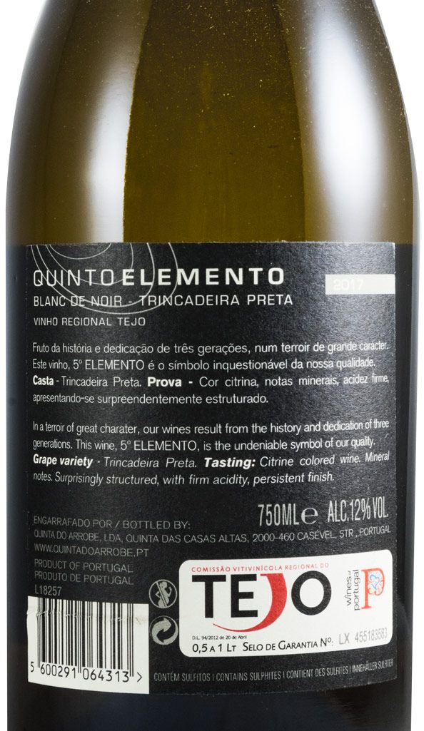 Quinto Elemento Blanc de Noir branco