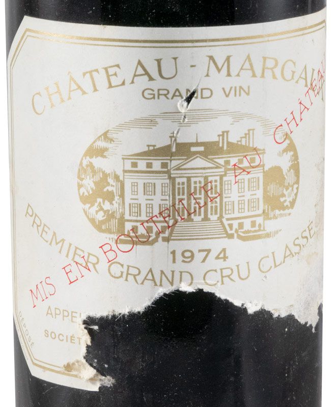 1974 Château Margaux tinto (rótulo danificado)