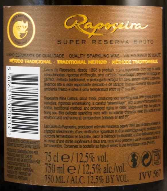 2010 Espumante Raposeira Super Reserva Bruto