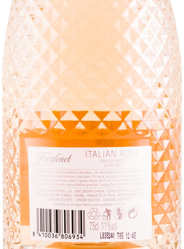 Sparkling Wine Italian rose Extra Dry