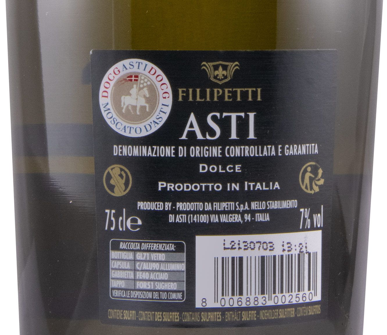 Espumante Filipetti Asti Doce