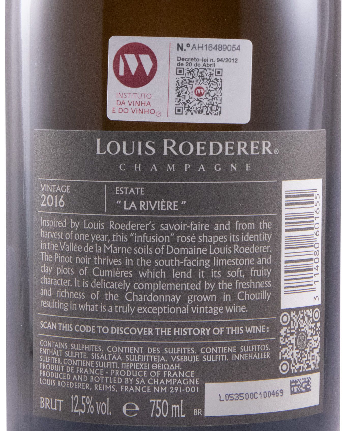 Louis 2016 Champagne Roederer Millésime Brut rosé