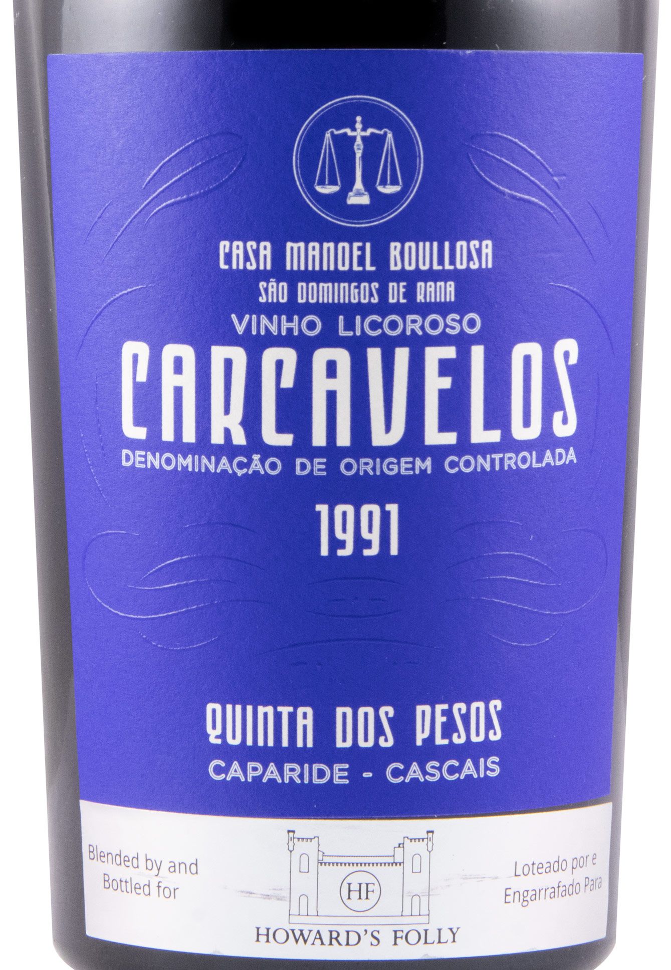 1991 Carcavelos Howard's Folly Casa Manoel Boullosa Quinta dos Pesos 50cl