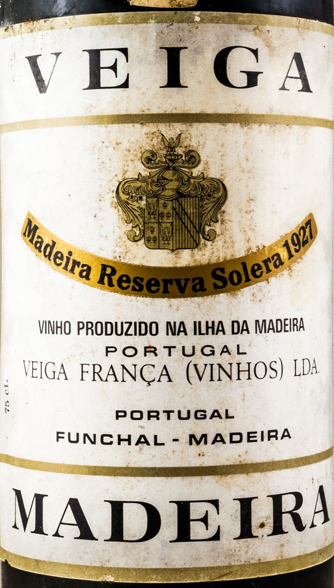 1927 Madeira Veiga França Solera Reserva