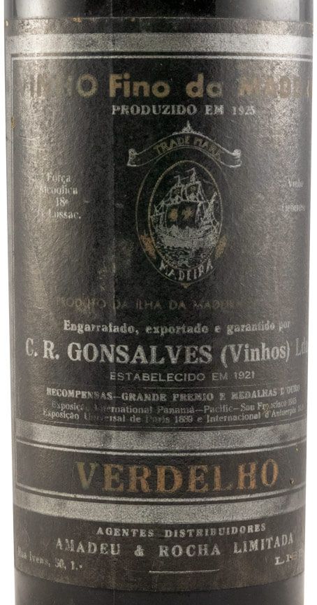 1925 Madeira C.R. Gonsalves Verdelho
