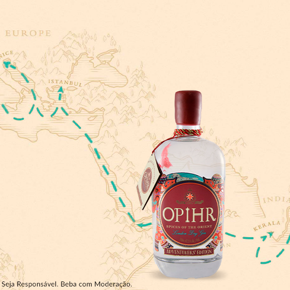 Gin Opihr Adventurer's Edition 1L - Os sabores da rota marítima das especiarias