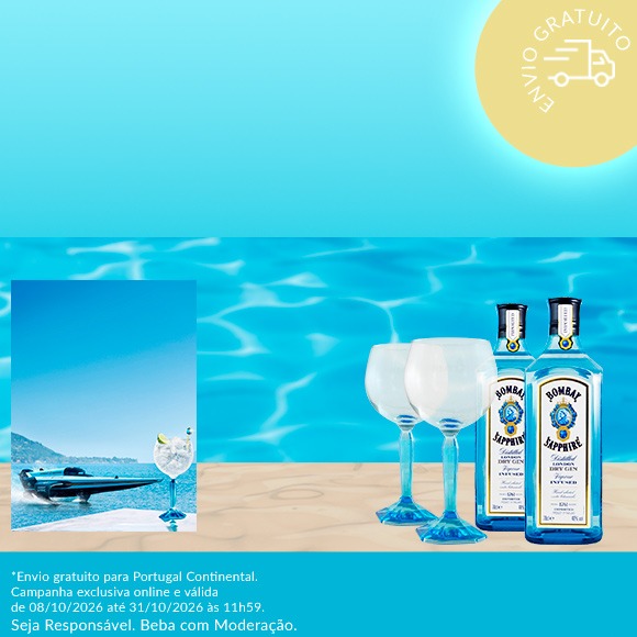 Conjunto Gin Bombay Sapphire c/2 Copos